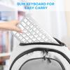 Портативная беспроводная Bluetooth-клавиатура, Мини-компактная клавиатура на 78 клавиш для iPad, Mac, Android, Арабская/Испанская/Французская/Корейская/Русская/Тайская клавиатура (Россия)