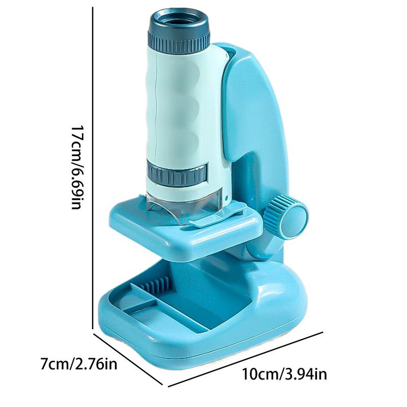 Kids Educational Microscope With Led Light Early Development Learning Science Experiment Toy