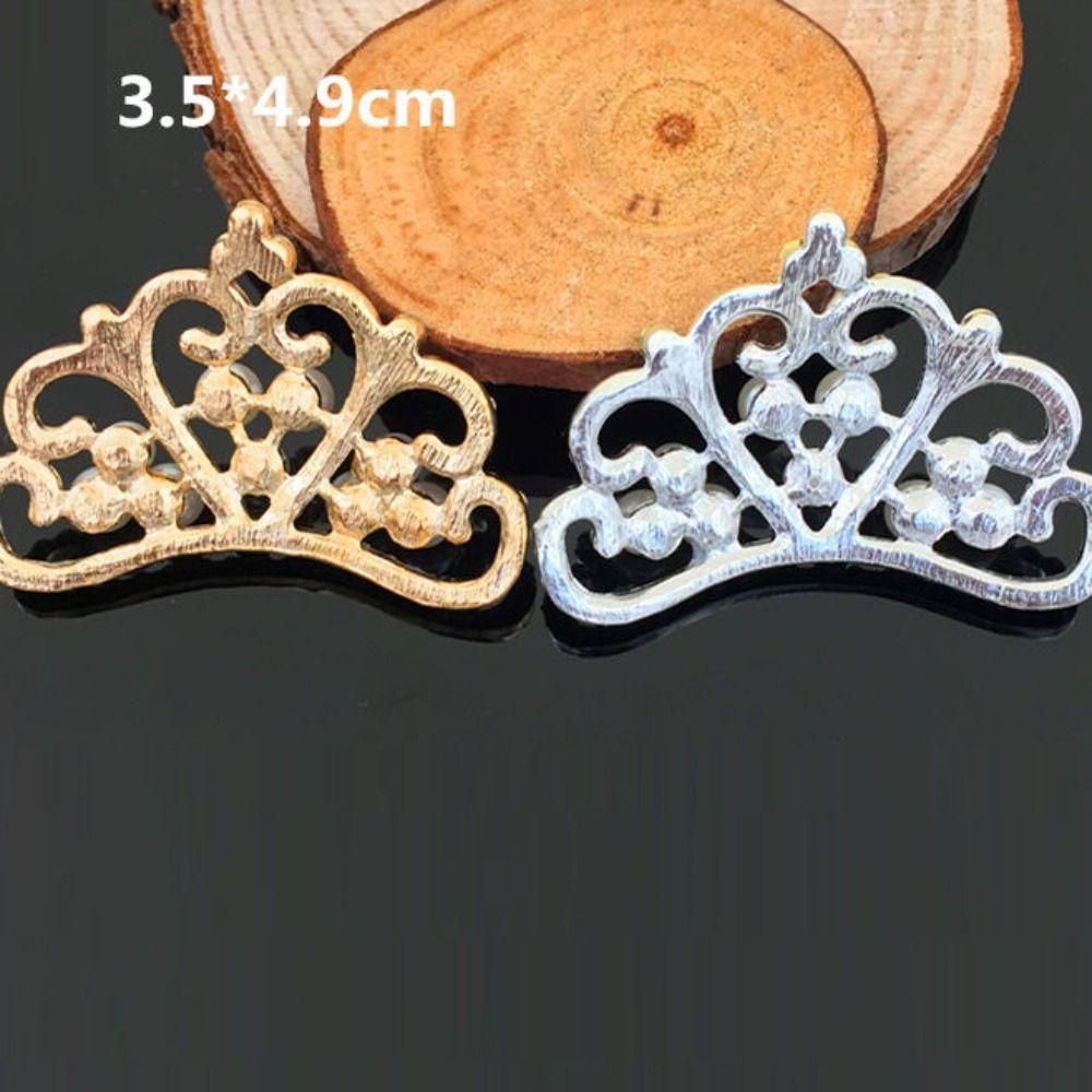 10Pcs Glamorous Crystal Pearl Crown Silver/Gold Clothing Sewing Accessories Bridal