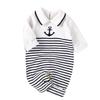 Cotton Marine Print Coverall for Newborns and Toddlers Year Border and Stripe Size Product 100% (1 Old). Design. White. 90. Code RR-0008-WH-90.