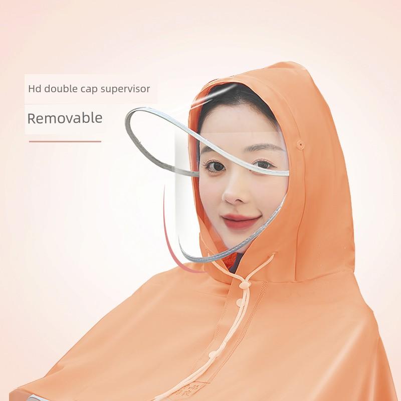 Electric Vehicle Raincoat and Poncho for Electric Bikes and Motorcycles, Specifically Designed for Riding, Rainproof, Thickened and Enlarged, Unisex