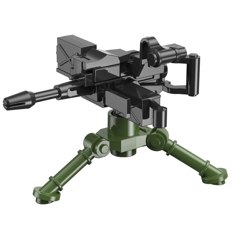 Infantry Gun Mountain Cannon Military Weapon Equipment Building Block Doll Heavy Weapon Accessories Toy