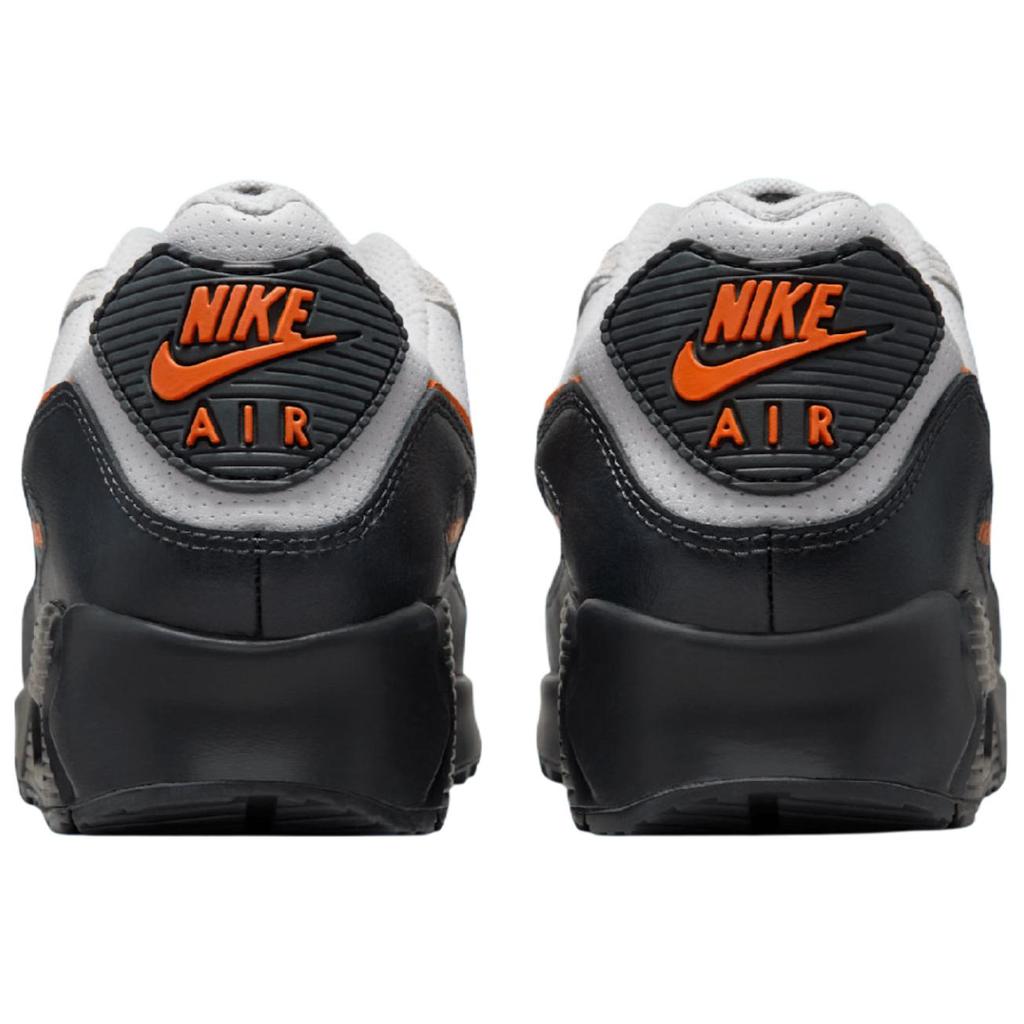 Nike Air Max 90 Устойчивые к истиранию Устойчивые к истиранию Низкие Повседневные Беговые Кроссовки Унисекс Серый Черный Оранжевый IF0670-003