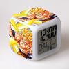 Dragon Ball Super Colorful Alarm Clock Children's Student Gifts Gifts Color Changing Alarm Clock Creative Square Clock