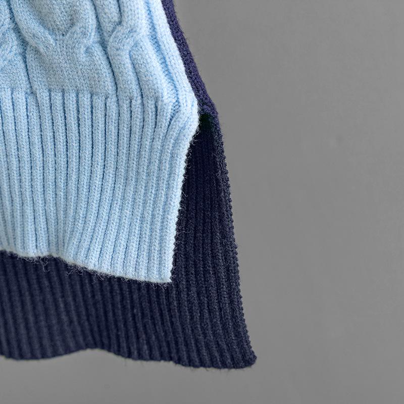 Женский осенне-зимний повседневный свитер без рукавов с V-образным вырезом и бриллиантами