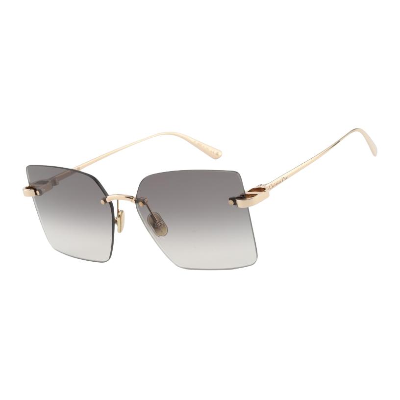 Dior Square Sunglasses With Letter Logo Design Unisex sunglasses Gold CDIOR-S3U-D0A1