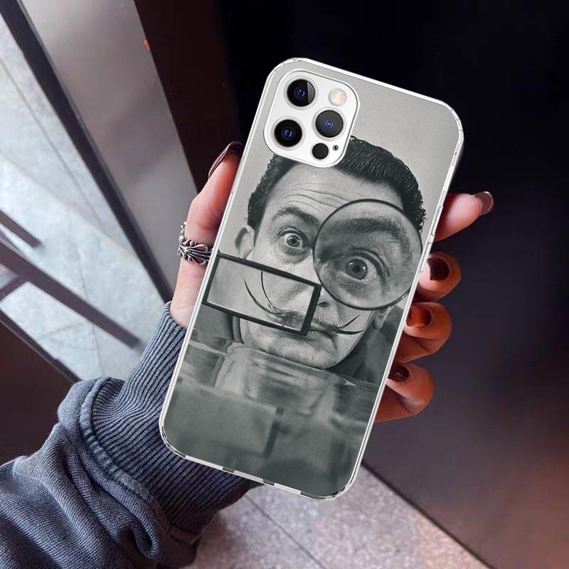 Salvador Dali Art Phone Case For iPhone 17 Air 11 13 Mini 14 15 Plus 16 12 Pro Max 16E SE 7 8 Pattern Soft TPU Back Cover 13 12