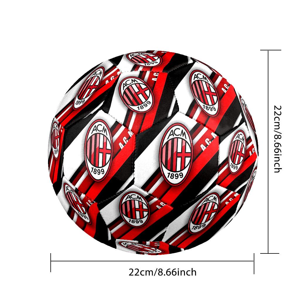 Футбольный мяч AC Milan, размер 5, для матчей, профессиональный, для игры на открытом воздухе, мягкое касание, тренировочный мяч