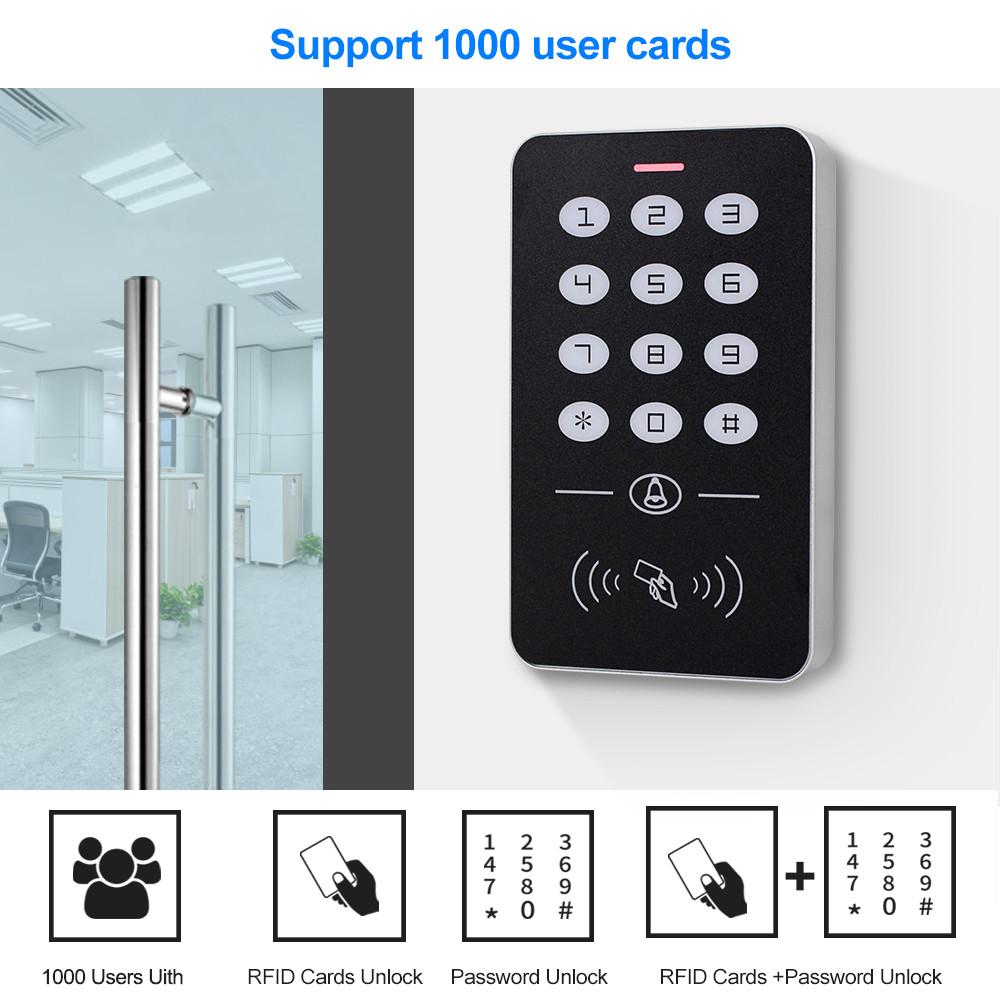 Автономная кодовая клавиатура контроля доступа OBO, RFID-клавиатура, водонепроницаемая уличная крышка, контроллер 125 кГц, считыватель карт, 10 брелоков