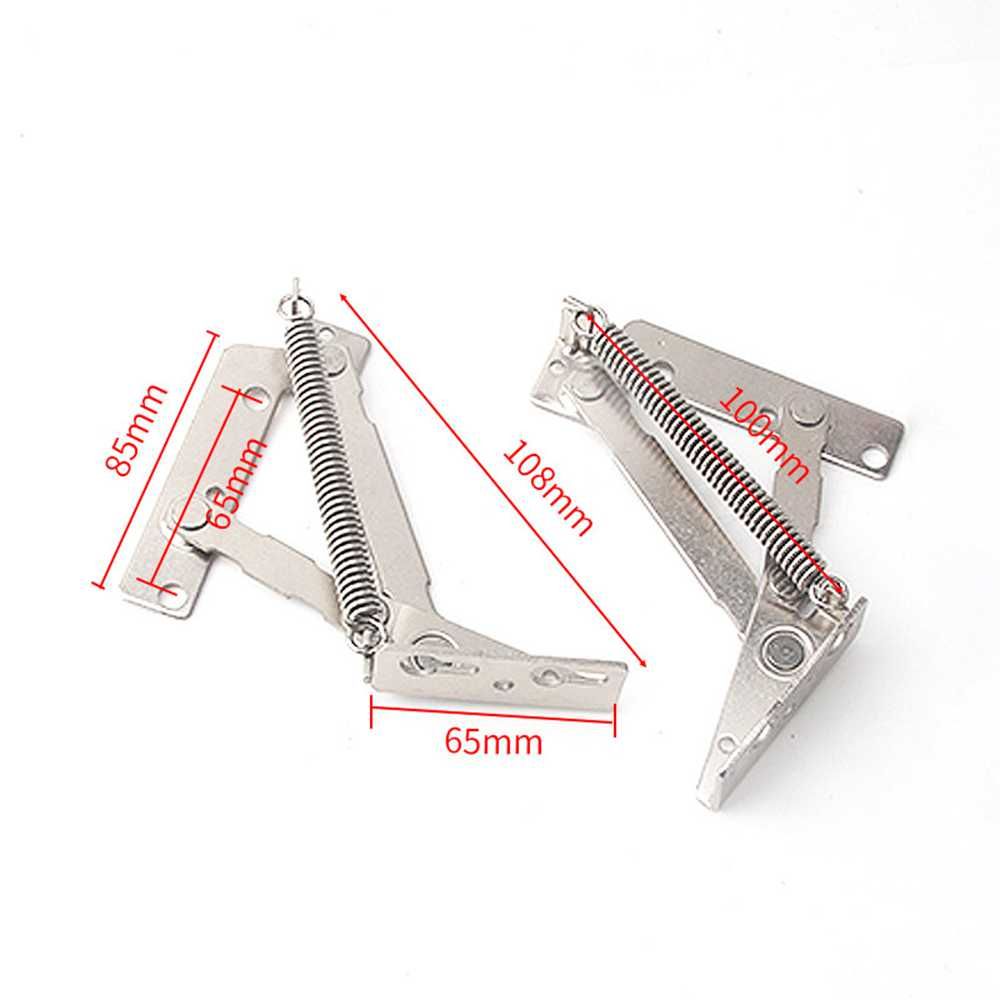 2 шт. мебельный клапан верхний подъемный держатель шкафа скрытый шарнир дверца шкафа поддержка пружинные петли поддон