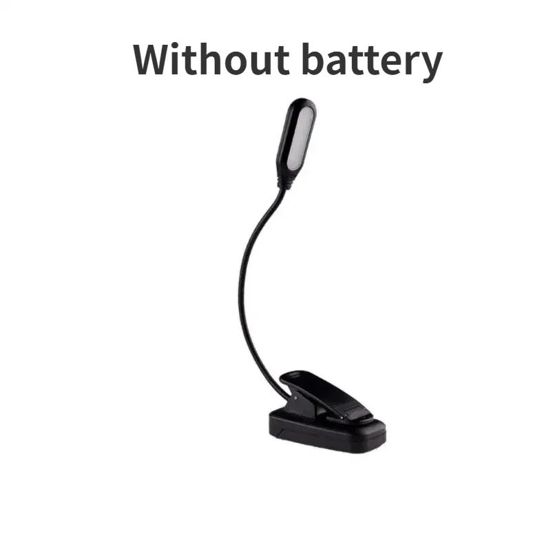 LED Light Lamp Mini Clip-on Lights Battery Book Night Light Lamps Eye Protections Travel Flexible Charging Adjustable Indoor