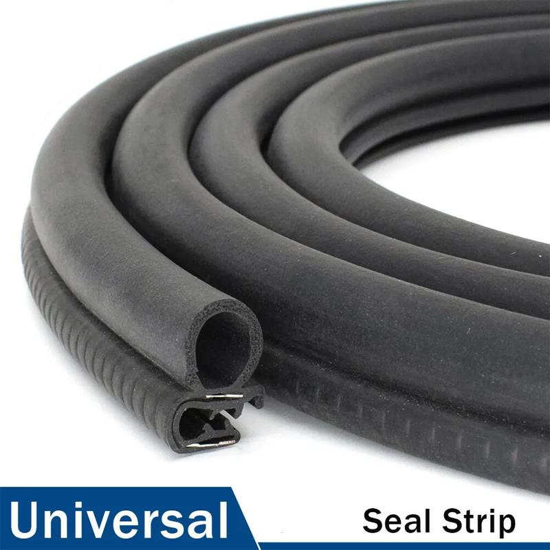 Universal Car Weatherstrip Seal Auto Door Window Trunk Hood Edge Trim Locking Rubber Strip 2/4/5M Durable Weather Stripping