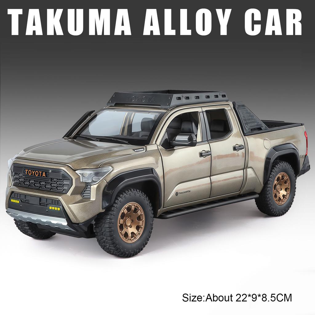 1:24 Tacoma Land Cruiser LC80 Model Car Toy Alloy Diecast Doors Opened Shock Absorption Off-road Vehicles Models Boys Gifts