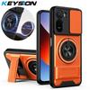 KEYSION Магнитный чехол для телефона Xiaomi Redmi A7 Pro Защита камеры со сдвижной крышкой Вертикальная подставка Кольцо 360° Ударопрочная задняя крышка