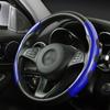 1 пара, 38 см, 15 дюймов, чехол на руль из углеродного волокна, противоскользящий кожаный чехол для усилителя колеса, нескользящий универсальный автомобильный чехол