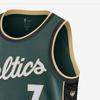 Nike Джерси NBA Dri-Fit City Edition 2022-23, Boston Celtics #7, унисекс-топы Jaylen Brown, темно-зеленые, DO9586-331