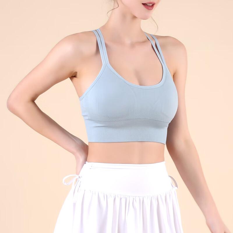 Женский дышащий спортивный бюстгальтер с перекрещенной спинкой
