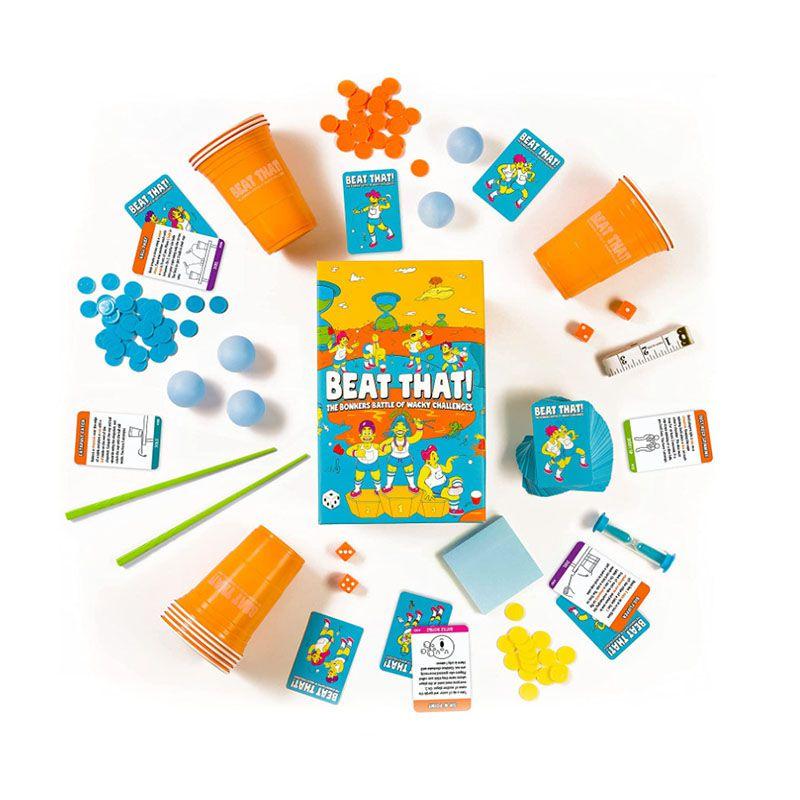 Уморительная настольная игра Beat That Для семей Детей Взрослых С 160 Безумными Испытаниями