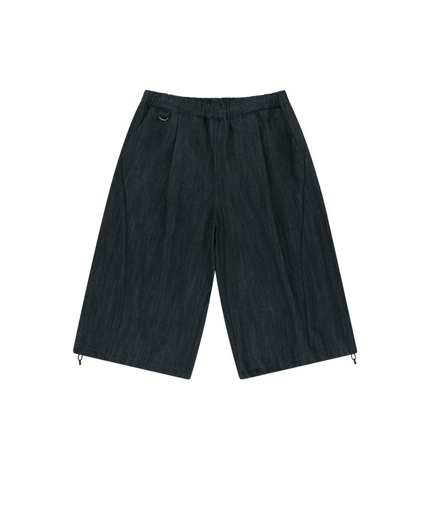 ENDOOR Curved Volume Washed Shorts (Indigo Blue)
