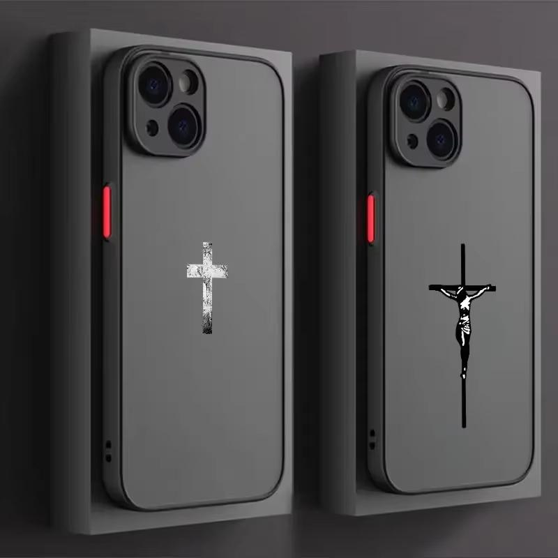 Христианский Крест Иисуса Чехол для Телефона Для iPhone 16 15 14 13 12 11 Pro Max X XR XS 8 7 Plus Mini SE 2020 2022 Funda Библия