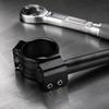 2pcs 37mm Fork Tube Clip On Handlebars 0.87in 22mm Grip Tube CNC Handlebar Pair  For Cafe Racer