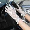 Кружевные перчатки для защиты от солнца Тонкие автомобильные перчатки-варежки Модные перчатки с сенсорным экраном Велоспорт