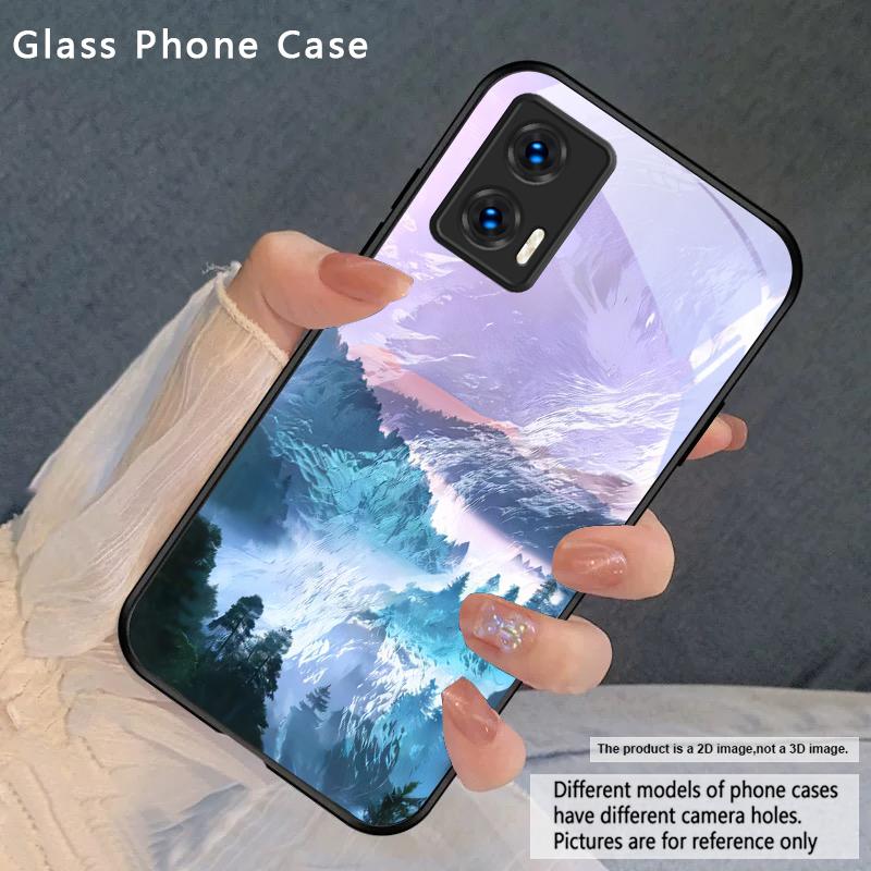 Морской шторм маленький парусник Для Motorola Moto Edge 20 Lite 30 Pro 40 Neo 50 Ultra G14 G22 G24 Power 34 G35 X30 Pro Стеклянный чехол для телефона