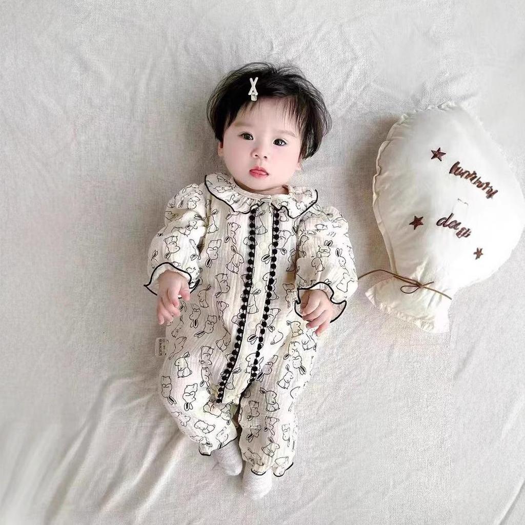 Adorable Baby Girl Long Sleeve Spring/Autumn Jumpsuit