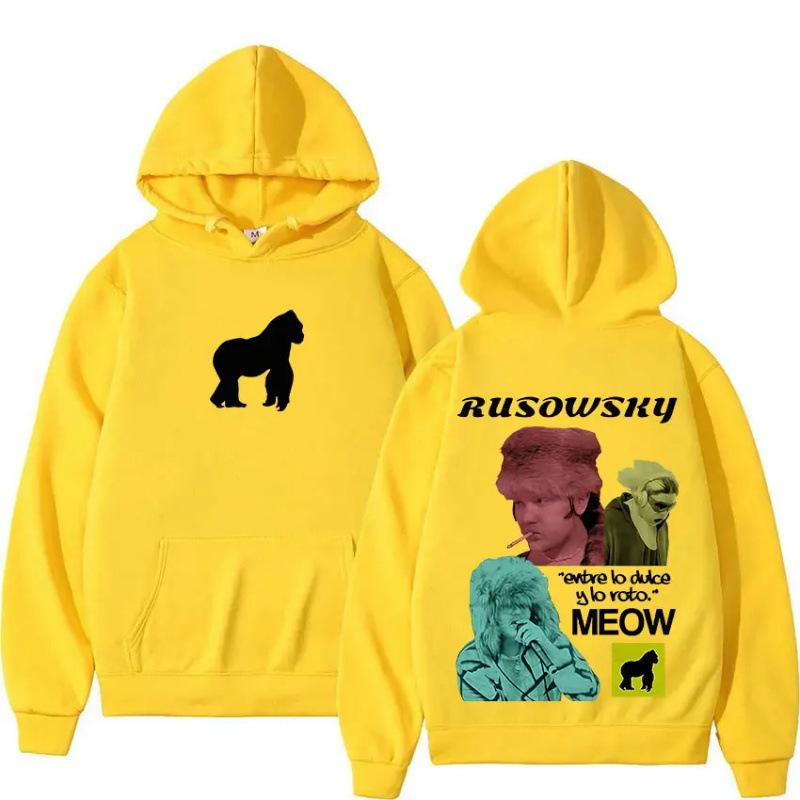 Худи с графическим принтом из коллекции Daisy Tour рэпера Rusowsky