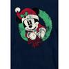 Mickey Mouse Childrens/Kids Vintage Wreath Christmas Hoodie