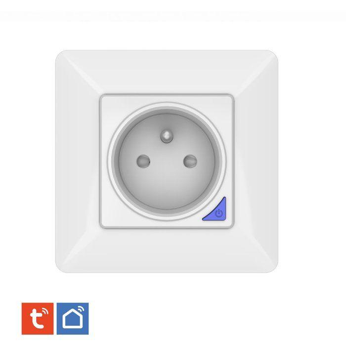 Prise encastrée connectée intérieure - KYF - Wifi - Avec compteur d’énergie