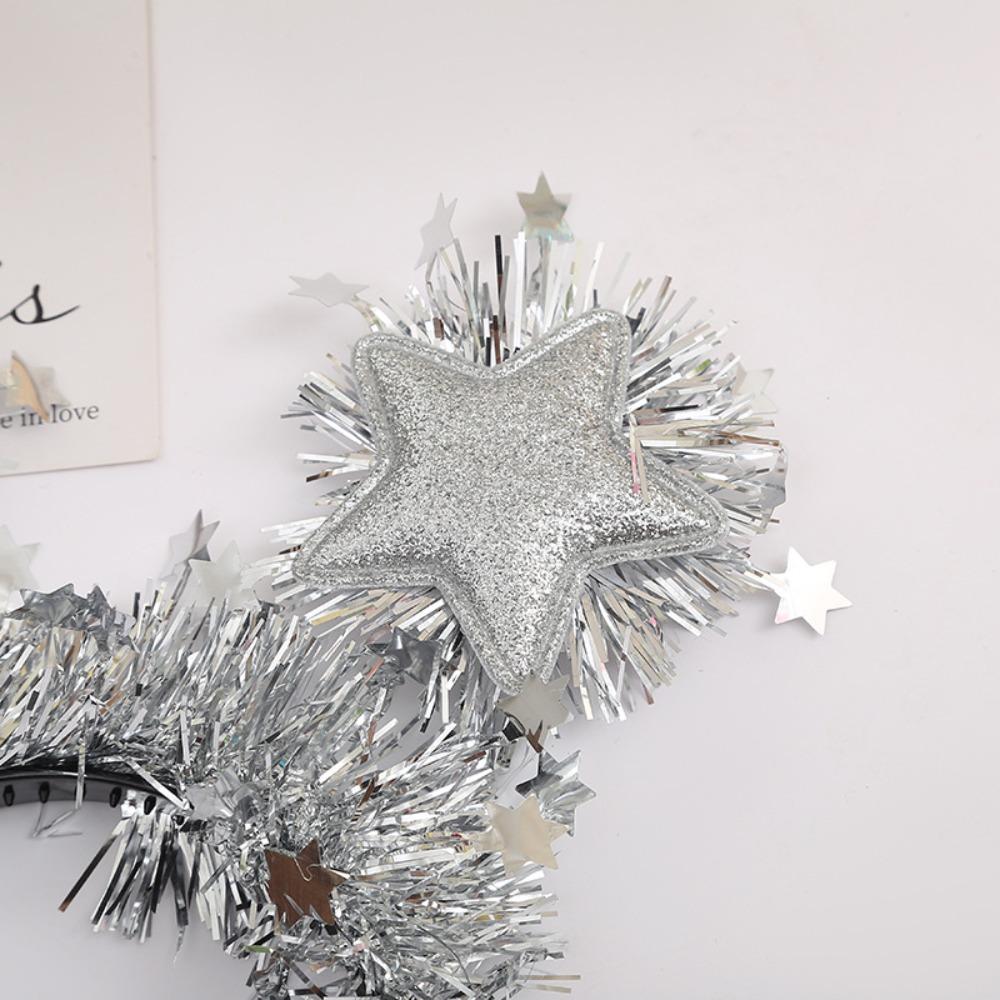 Glitter Star Headband New Year Hairband Headdress Hair Holder Party Prop Decoration