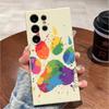 Красочный отпечаток лапы Для Samsung Galaxy S25 S24 Ultra S23 S22 S21 S20 FE Plus Note 10 20 Lite Защитный чехол из ТПУ