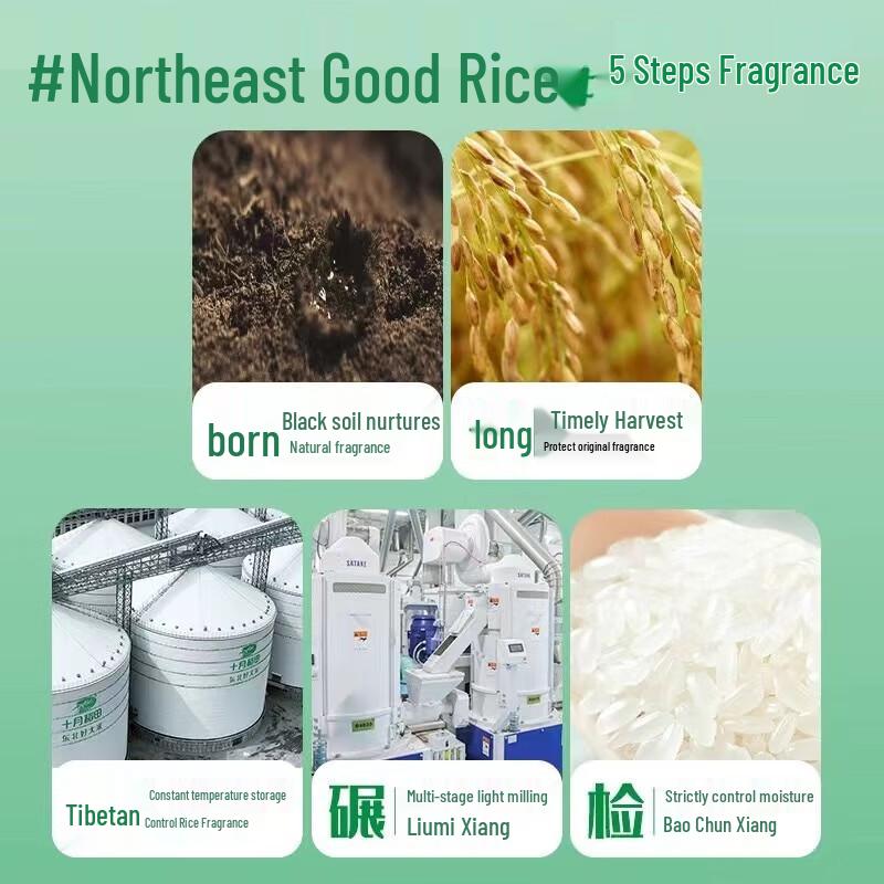October Rice Fields Northeast Long Grain Fragrant Rice 5kg