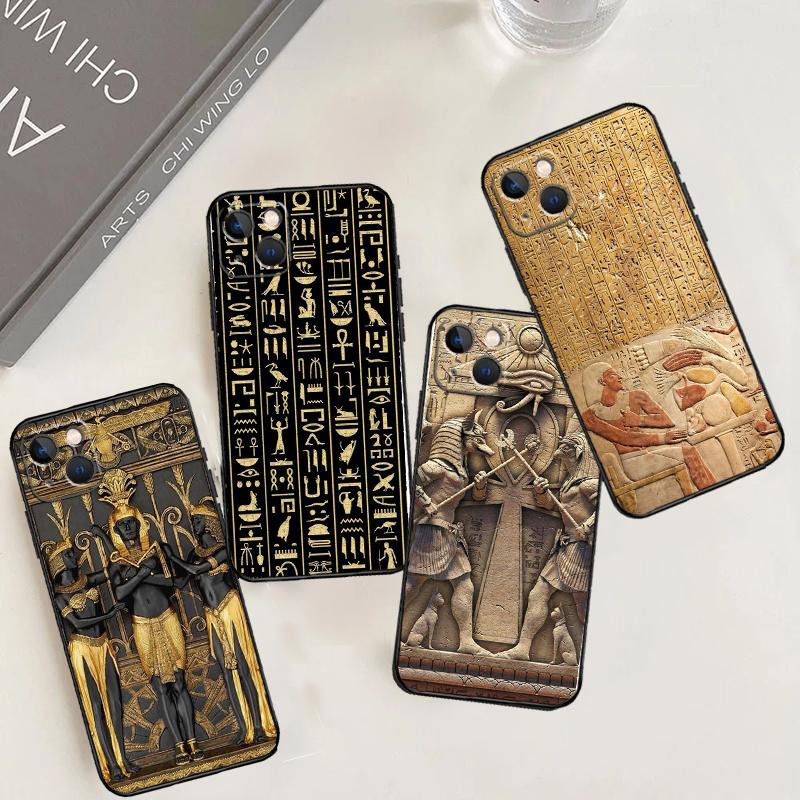 Чехол-кейс с муралом Фараона Египта для Xiaomi 14 15 Ultra 13T 14T 15T 17 Pro Max POCO F5 F6 F7 X5 X6 X7 Pro F8 Ultra
