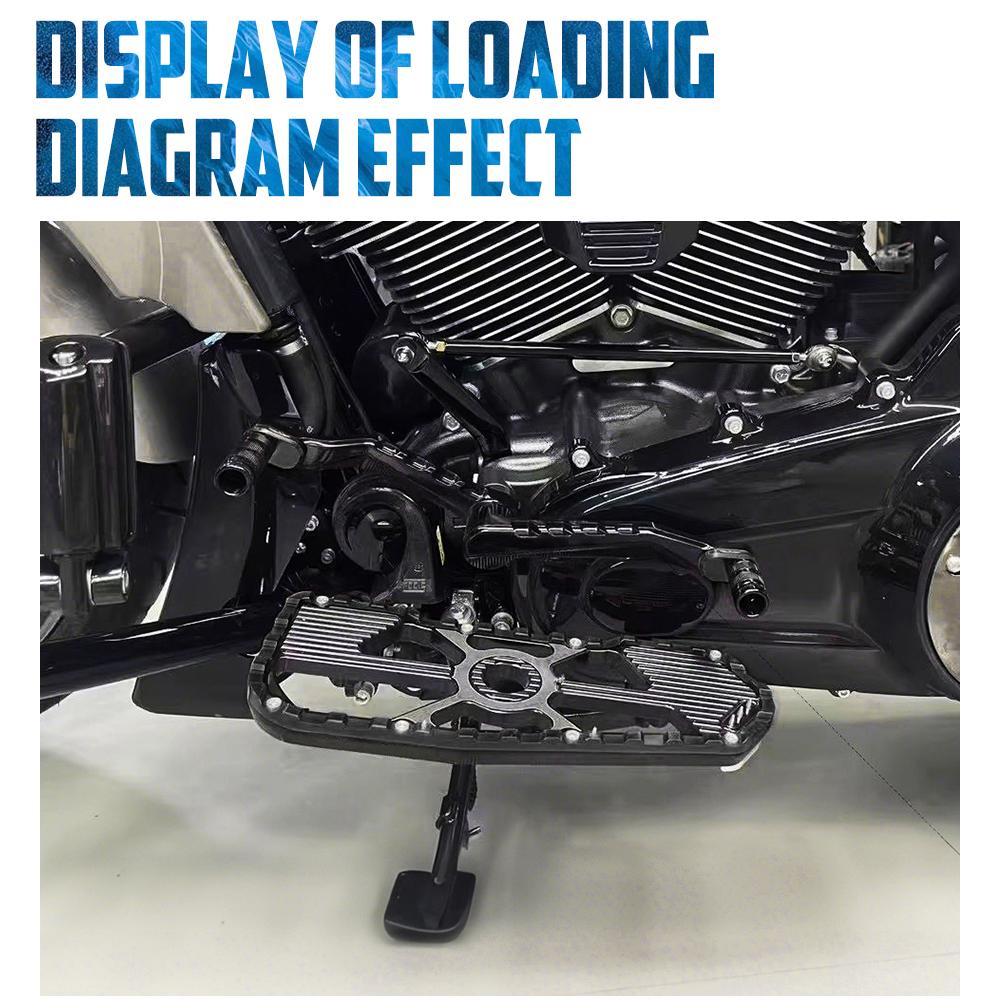 Подножки водителя мотоцикла Передние подножки Для Harley Touring Softail Dyna Road King Street Glide FLHX 86-ВВЕРХ