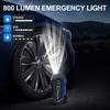 2500A Portable Jump Starter with 150PSI Air Compressor 12V Car Battery Booster for 7.5 Gas/5.0L Diesel Vehicles