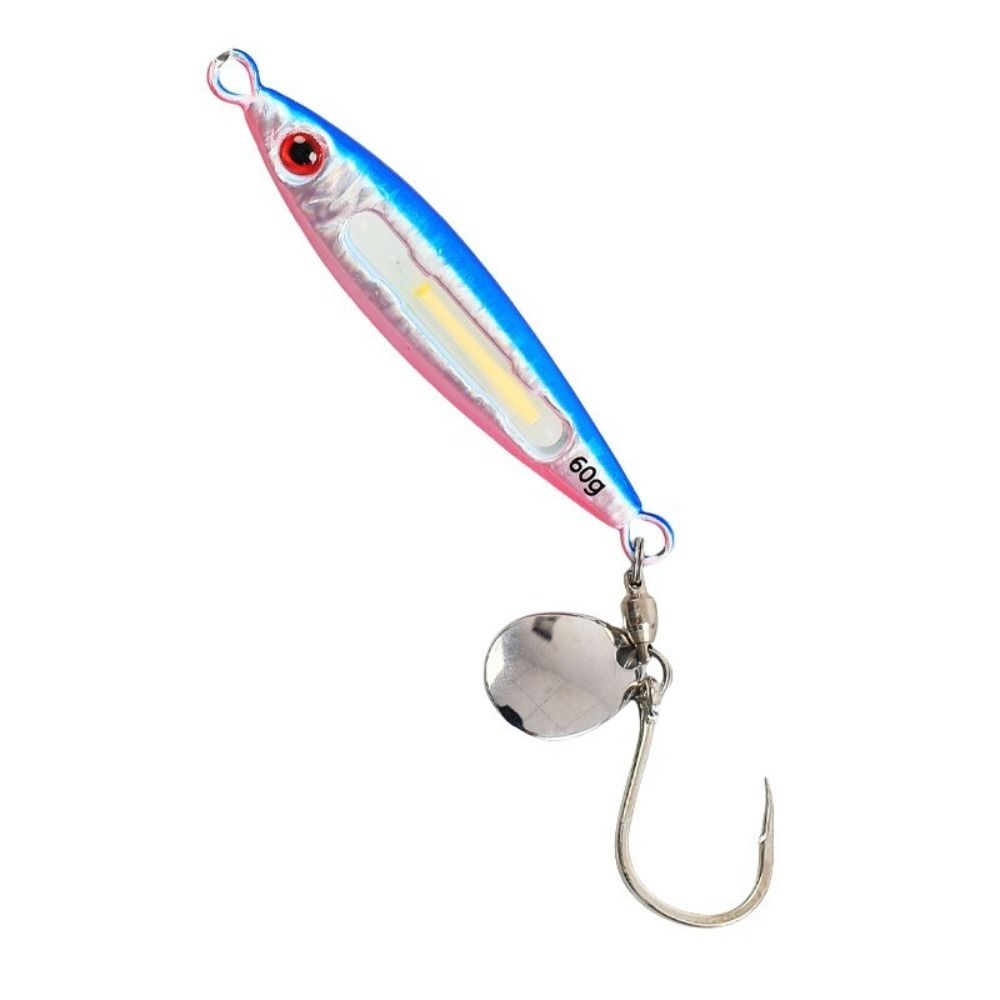 Glow In Dark Slow Pitch Jig Fast Jig Fishing Lure Tackle Durable Metal Jig Lure Boat Fishing