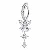 Sexy Zircon Belly Button Rings Stainless Steel Shiny Body Jewelry Fashion Gem Navel Piercing  Gift