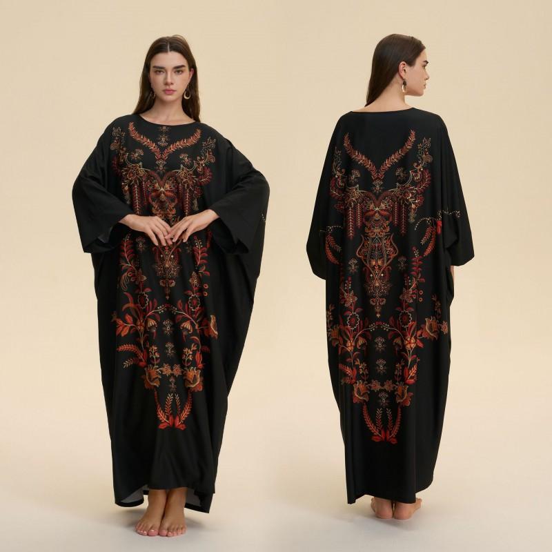 Womens Loose Stylish Printed Pajamas 4-Way Stretch Loungewear Home Sleep