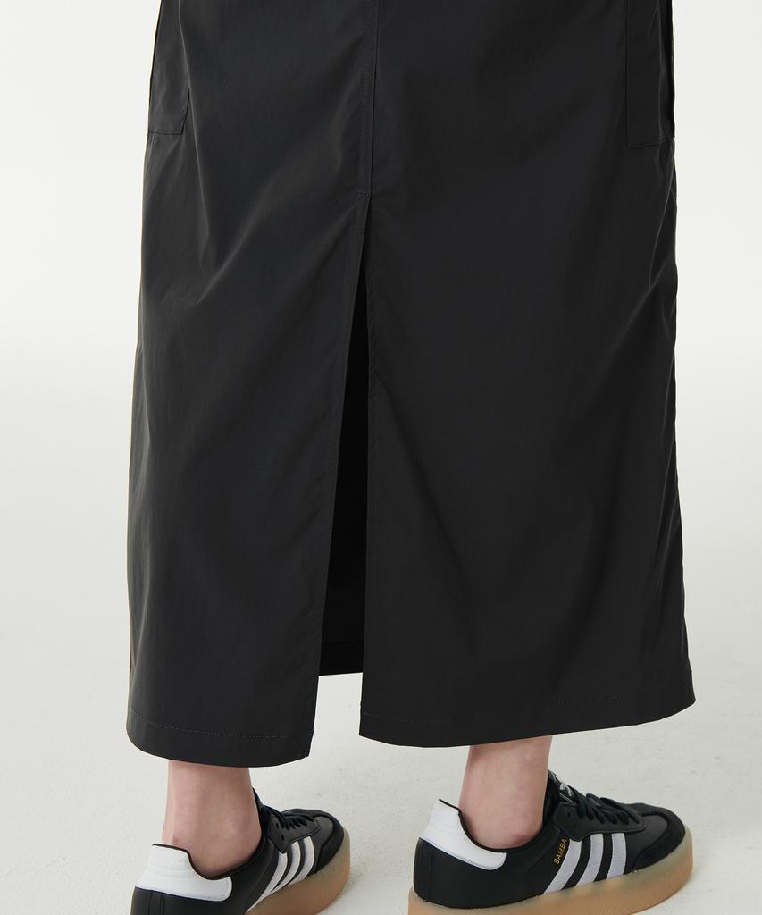 Musinsa Standard Woman Women'S Cargo Maxi Skirt [Gunmetal]