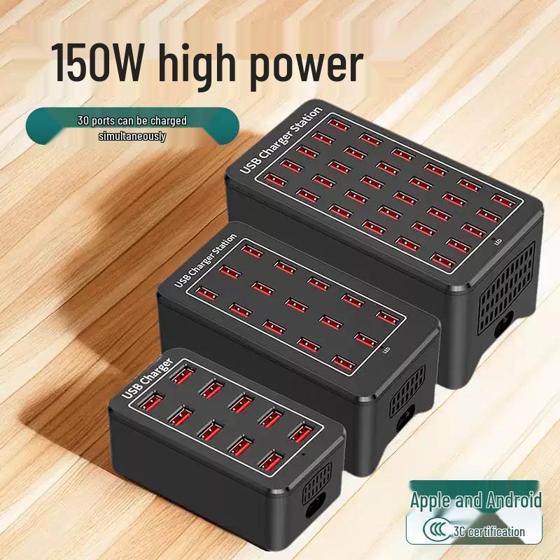 12-Port USB Power Strip with Charger