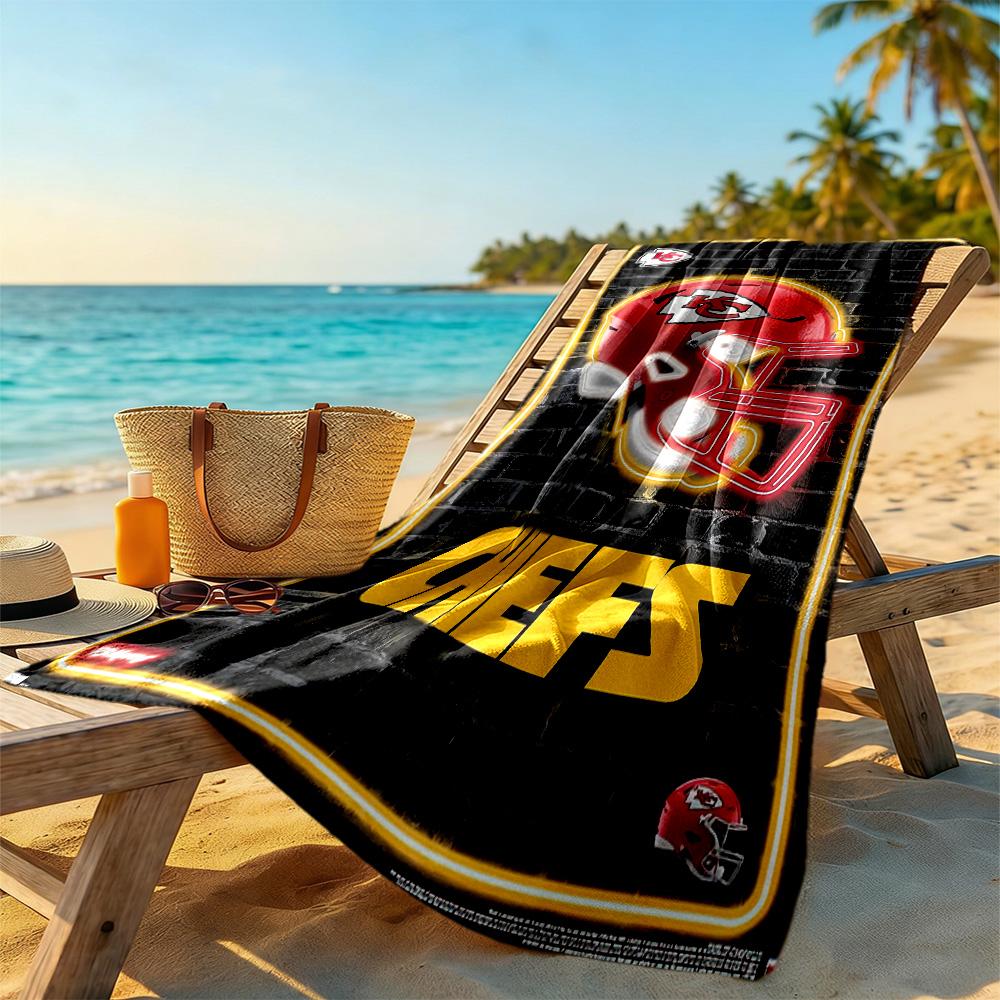 Kc Beach Towel High Absorbency & Quick-Dry Comfortable Lightweight Suitable for Swimming, Gym, Camping, Yoga Vacation