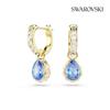 Swarovski Drop Earrings Blue Gold Tone 5757815