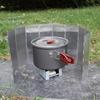 D2 9/10/12/14/16 Plates Gas Stove Wind Shield Outdoor Camping Picnic Cooking Burner Windproof Screen Aluminum Alloy Wind Screen