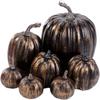 7pcs Artificial PUmpkins Large Fake Simulation Halloween PUmpkin Fall Autumn Decorations For Home Artificial Crafts