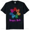 Colorful Hand Prints Happy Holi T-shirt