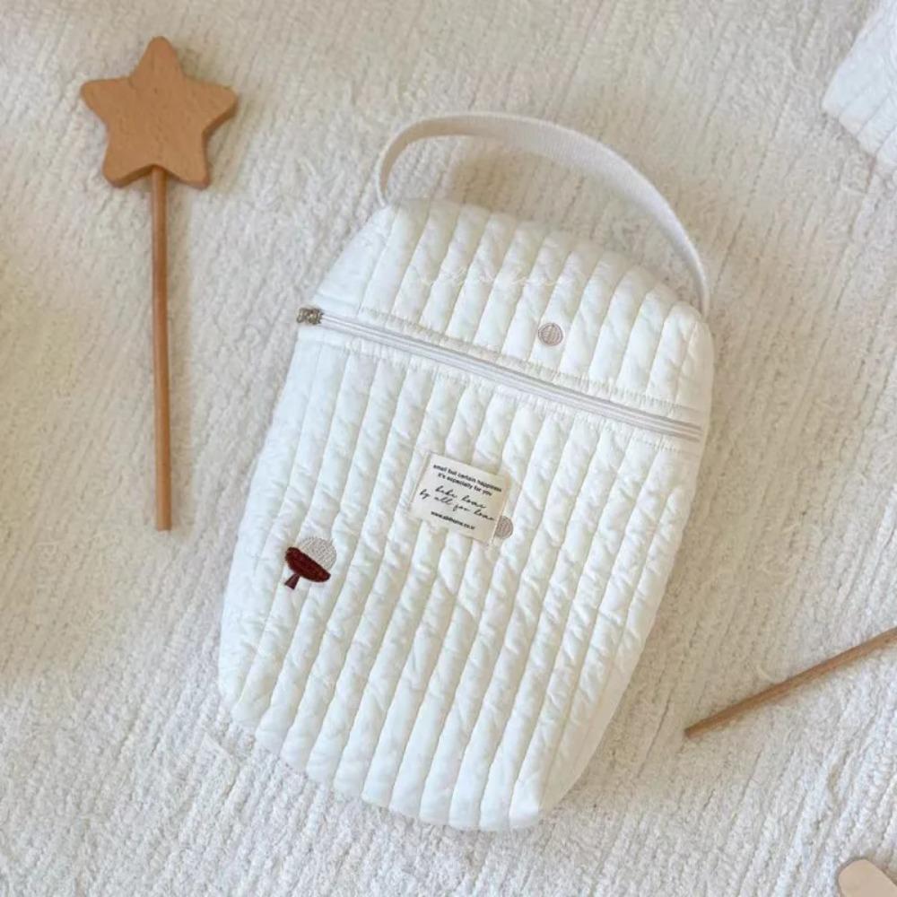 Портативная сумка для подгузников в коляске, стеганый органайзер для детских подгузников, сумки для мам с вышивкой, аксессуары для малышей, сумка для пеленания, сумка для хранения