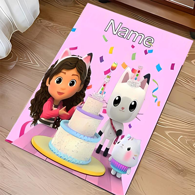 Custom personalization Gabby's Dollhouse Print Area Rug - Soft, Washable Non-Slip Indoor Mat,Living Room,Home&Office Decorative Rug