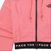 The North Face Loose Fit Hooded Zip Short Sleeve Sweatshirt Women tops Pink NJ5JP80L